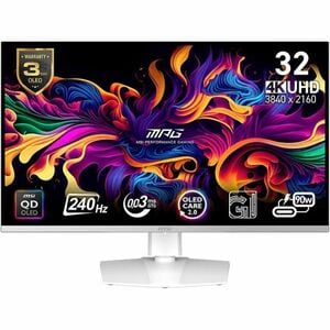 MSI MPG 321URXW QD-OLED 32" Class 4K UHD Gaming OLED Monitor - 16:9 - Black - 31.5" Viewable - Quantum Dot OLED - Quantum 
