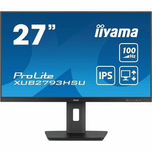 iiyama ProLite XUB2793HSU-B7 27 Zoll Class Full HD LED-Monitor - 16:9 Format - Mattschwarz - 68,6 cm (27 Zoll) Viewable - 