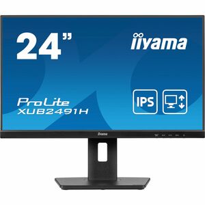 iiyama ProLite XUB2491H-B1 24 Zoll Class Full HD LED-Monitor - 16:9 Format - Mattschwarz - 60,5 cm (23,8 Zoll) Viewable - 