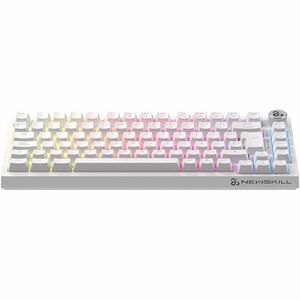 NEWSKILL Pyros Pro Gaming Keyboard - Wired/Wireless Connectivity - USB Type C Interface - RGB LED - Spanish - White - Oute