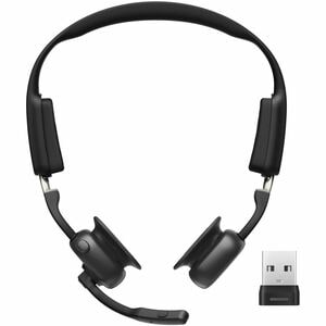Shokz OpenMeet Wireless Open-ear, Over-the-head, On-ear, Over-the-ear Stereo Headset - Black - Binaural - Supra-aural - 29