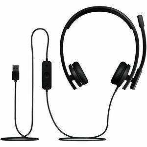 Logitech H570E Wired Over-the-head Stereo Headset - Black - Microsoft Teams Certification - Binaural - Supra-aural - 20 Hz