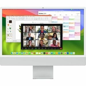 24-inch iMac with Retina 4.5K display: Apple M4 chip with 10‑core CPU and 10‑core GPU, 16GB, 512GB SSD - Silver