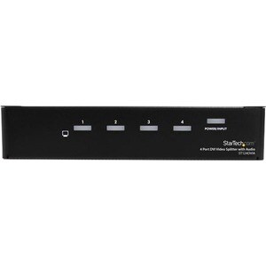 StarTech.com Signal Splitter - Aluminium - Black - TAA Compliant - 1920 x 1200 - 10 m Maximum Operating Distance - Audio L