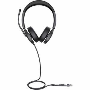 UH48 Dual Teams USB-C/A ANC USB Wired Headset. Four Noise-Canceling� Microphones, Hybrid� ANC, Dual� Busylights, �Leather�