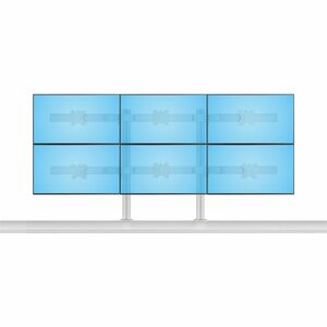 StarTech.com Desk Mount for Display Screen, Monitor - White - Landscape/Portrait - Height Adjustable - 6 Display(s) Suppor