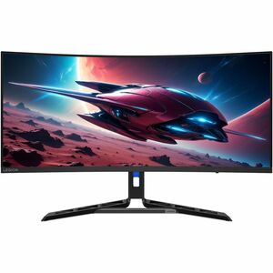 Lenovo Legion R34w-30 34" Class UW-QHD Curved Screen Gaming LED Monitor - 21:9 - Raven Black - 34" Viewable - Vertical Ali