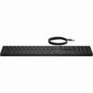 HP 320K Keyboard - Cable Connectivity - USB Interface - English - Windows 11, Windows 10 (32-bit), Windows 10 x64 - Notebo