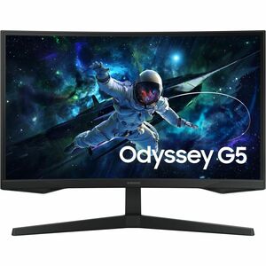 Monitor LED para juegos Samsung Odyssey G5 S27CG552EL 27" (68.6cm) Class WQHD Pantalla curva - 16:9 - Negro - 27" (68.6cm)