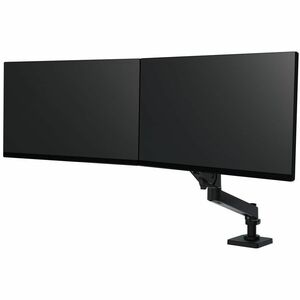 Braccio di montaggio Ergotron per Monitor, Display - Nero - Regolabile in altezza - 2 Schermo/i supportato/i - 68,6 cm (27