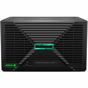 HPE ProLiant MicroServer Gen11 E-2414 2.6GHz 4c 1P 1x16GB-U 4LFF-NHP 2x4TB HDD 180W Ext PS AP Server
