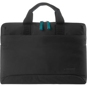 Tucano Smilza Carrying Case (Sleeve) for 35.6 cm (14") Notebook - Black - Shock Resistant Interior - Handle, Shoulder Strap