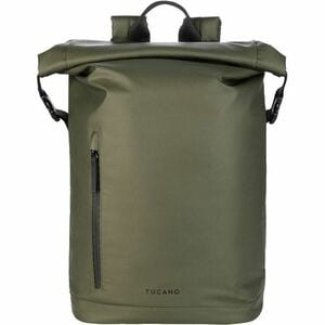 Tucano Rollo Carrying Case (Backpack) for 39.6 cm (15.6") to 40.6 cm (16") Apple MacBook Pro - Military Green - Water Resi
