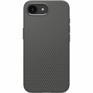 Spigen Liquid Air Case for Apple iPhone 16e Smartphone - Geometric pattern, Textured - Marble Grey - Drop Resistant, Finge