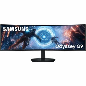 Samsung Odyssey G9 S49FG910EN 49" Class Dual Quad HD (DQHD) Curved Screen Gaming LCD Monitor - 32:9 - Black - 49" Viewable