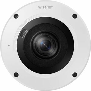 Cámara de red Wisenet XNF-9013RV 12Megapíxel Exterior - Color - Ojo de Pez (Wide Angle) - Blanco - 12.80m Infrarrojos Visi