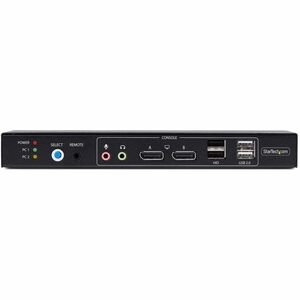 StarTech.com KVM Switchbox - TAA Compliant - 2 Computer(s) - 4K - 3840 x 2160 - 6 x USB - USB 2.0 - 6 x DisplayPort