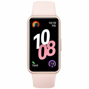 Huawei Band 10 Smart Band - Rectangular Case Shape - Pink Case Color - Pink Band Color - Polymer Case Material - Fluoroela