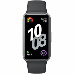 Huawei Band 10 Smart Band - Rectangular Case Shape - Black Case Color - Black Band Color - Polymer Case Material - Fluoroe
