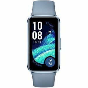 Huawei Band 10 Smart Band - Rectangular Case Shape - Blue Case Color - Blue Band Color - Aluminium Case Material - Fluoroe
