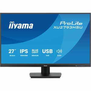 iiyama ProLite XU2793HSU-B7 27 Zoll Class Full HD LED-Monitor - 16:9 Format - Mattschwarz - 68,6 cm (27 Zoll) Viewable - I