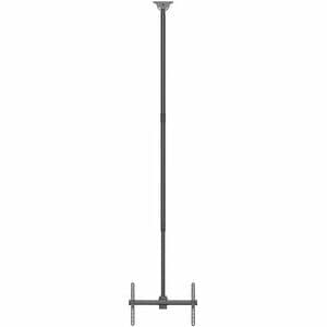 Neomounts Ceiling Mount for TV - Black - Height Adjustable - 1 Display(s) Supported - 94 cm to 177.8 cm (70") Screen Suppo