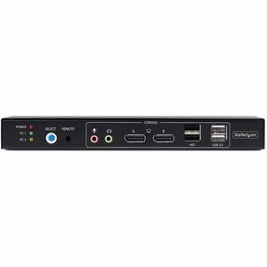 StarTech.com KVM-Switchbox - TAA-konform - 2 Computer - 4K - 3840 x 2160 - 6 x USB - USB 2.0 - 6 x DisplayPort