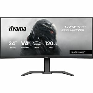 iiyama G-MASTER Black Hawk GCB3482WQSU-B1 34" Class UW-QHD Curved Screen Gaming LED Monitor - 21:9 - Black - 86.4 cm (34")