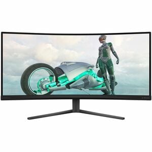 Evnia 34M2C3500L 34" Class WQHD Curved Screen Gaming LED Monitor - 21:9 - Textured Charcoal - 86.4 cm (34") Viewable - Fas