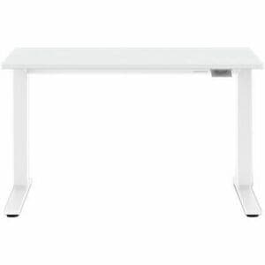 Mesa ajustable en altura Float 24”x48” en color blanco, con ajustador de contrapeso removible para ajuste sin esfuerzo. Di