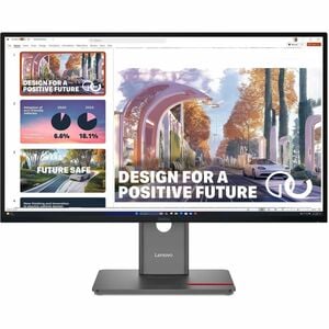 Lenovo ThinkVision P27QD-40 27" Class WQHD LED Monitor - 16:9 - Raven Black - 68.6 cm (27") Viewable - In-plane Switching 