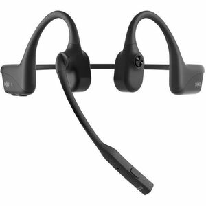 Shokz OpenComm2 Wireless Behind-the-head, Behind-the-ear Stereo Earset - Black - Binaural - Open - 3000 cm - Bluetooth - 2