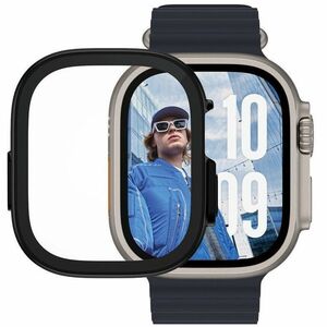 PanzerGlass Snappie Glass Screen Protector for Apple Watch Ultra 2 - Black, Transparent - For OLED Apple Watch - Scratch R