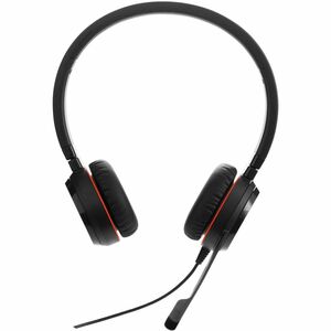 Jabra Evolve 30 II Wired Over-the-head, On-ear Stereo Headset - Black - Microsoft Teams Certification - Binaural - Circuma