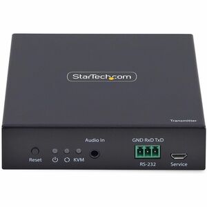 StarTech.com KVM Extender Transmitter - Wired - 4K - 3840 x 2160 Maximum Video Resolution - 1 x Network (RJ-45) - 2 x USB 