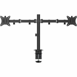 Origin Desk Mount for Monitor, Display - Black - Height Adjustable - 2 Display(s) Supported - 17" (43.18 cm) to 32" (81.28