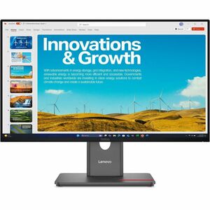 Moniteur LED Lenovo ThinkVision P24QD-40 24" Classe WQHD - 16:9 - Noir éclipse - 60,5 cm (23,8") Viewable - Technologie IP