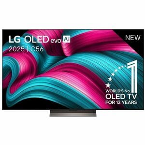 LG evo C5 OLED65C56LB 165.1 cm Smart OLED TV - 4K UHDTV - Apple HomeKit Supported - webOS 25 - Dolby Digital, AI Sound, Do