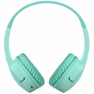 Belkin SOUNDFORM Mini Wired/Wireless On-ear, Over-the-head Stereo Headset - Mint - Binaural - Circumaural - Bluetooth - Mi