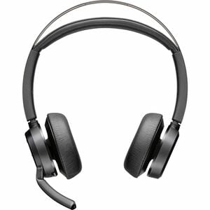 Poly Voyager Focus 2 有线/无线 头戴式 立体声 耳机 - 黑 - Google Assistant, Siri - 双声道 - 上耳式 - 9100 cm - 蓝牙 - 10.2 cm 线缆 - 全向, Discreet技