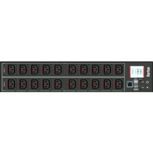 Raritan PX3-5460R-E2 PDU - Monitored - NEMA L6-30P (2P3W) - 20 x IEC 60320 C13 - 30 A - 230 V AC Input - 208 V AC Output -