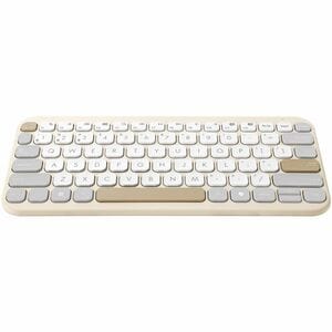 Asus Marshmallow KW100-OM-CP Keyboard - Wireless Connectivity - Oat Milk - Scissors Keyswitch - Bluetooth - 5 - 10 m (393.