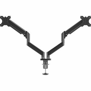 Naceb Brazo de Montaje para Monitor - Negro - Altura ajustable - 2 Pantalla(s) admitidas - 25.4cm a 81.3cm (32") para pant