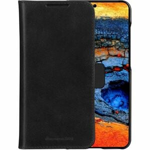 LYNGE 2-in-1 Handmade Leather Wallet with Detachable Case and Room for Cards and Cash - Galaxy S25+ BLK