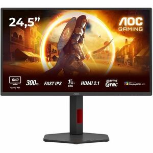 Monitor LCD AOC Q25G4SR 609,6 mm (24,0") Classe WQHD - 61 cm (24") Viewable - Tecnologia In-plane Switching (IPS) - 2560 x