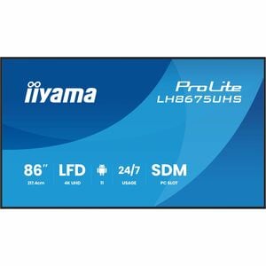 iiyama ProLite LH8675UHS-B2AG 2174,24 mm LCD Digital-Signage-Display - 24 Stunden/7 Tage Betrieb - IPS-Technologie (In-Pla