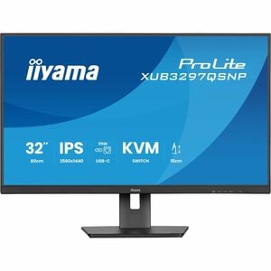 iiyama ProLite XUB3297QSNP-B1 32 Zoll Class WQHD LED-Monitor - 16:9 Format - Mattschwarz - 80 cm (31,5 Zoll) Viewable - IP
