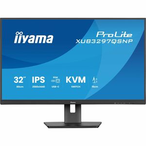 iiyama ProLite XUB3297QSNP-B1 32 Zoll Klasse WQHD LED-Monitor - 16:9 Format - Mattschwarz - 80 cm (31,5 Zoll) Viewable - I