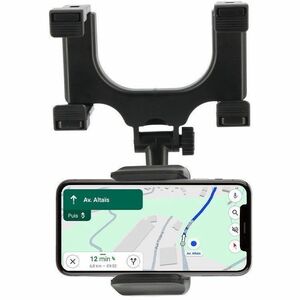 MOBILIS Smartphone, Car, Mobile Phone SmartPhone Holder - Horizontal/Vertical - Black - Adjustable, Adjustable Height, 360