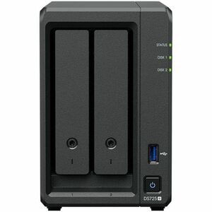 Synology DiskStation DS725+ 2 x Total Bays SAN/NAS Storage System - AMD R-Series R1600 Dual-core (2 Core) 2.60 GHz - 4 GB 